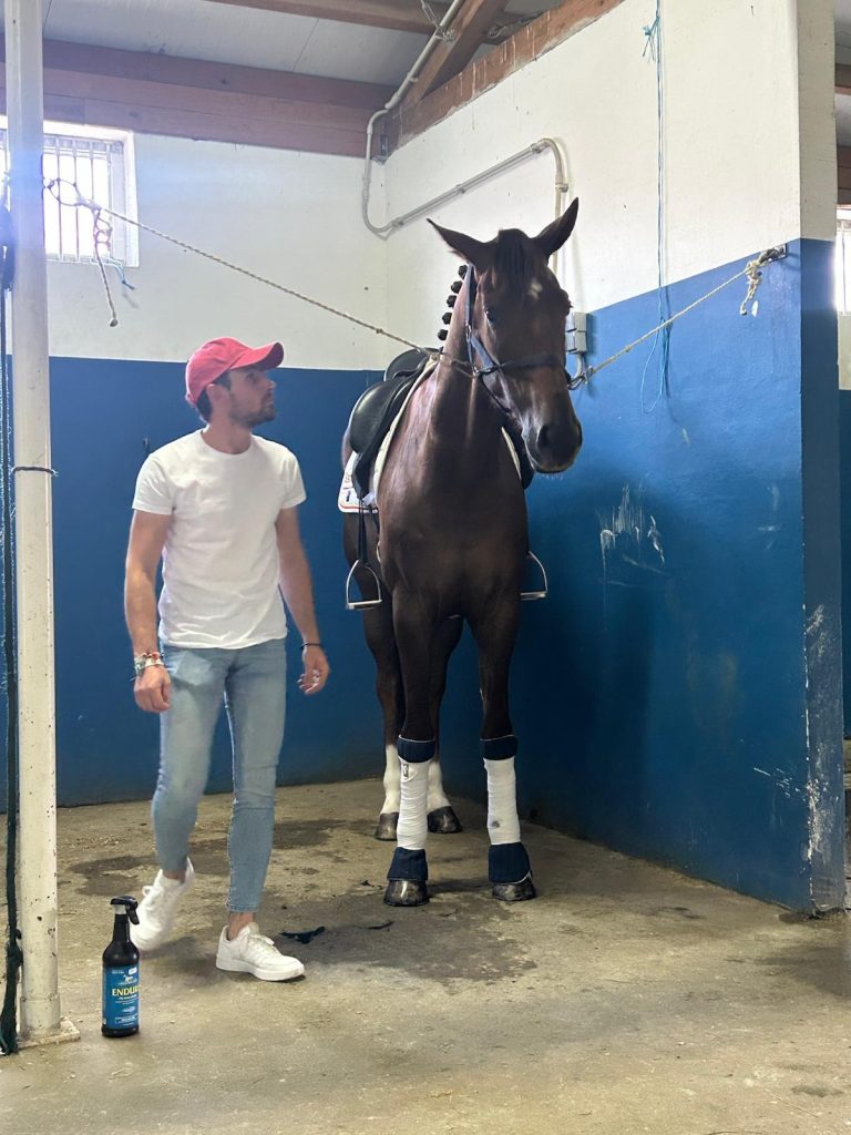 domador y caballo